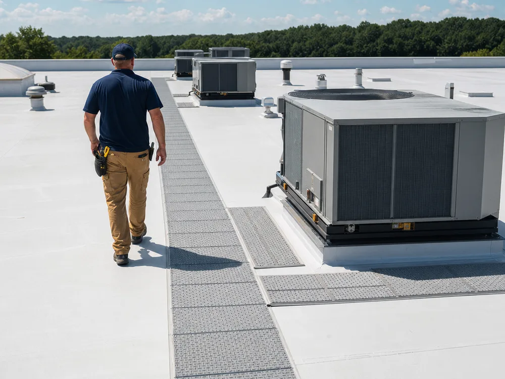 Commercial roofing work in Memphis