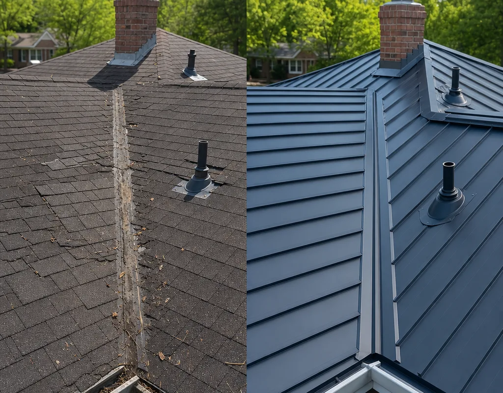Roof replacement project in Memphis